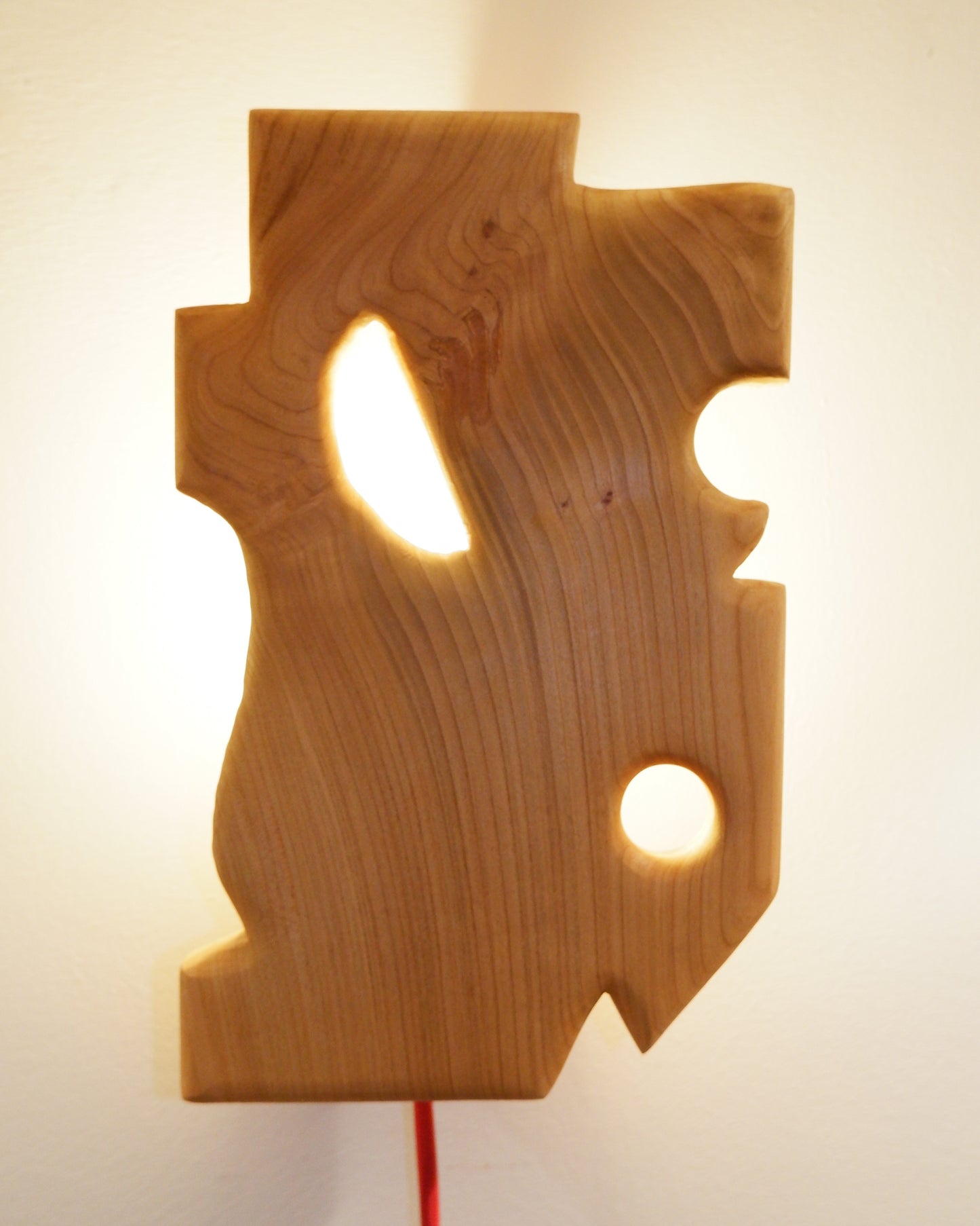 Cherry Offcut Wall Sconce