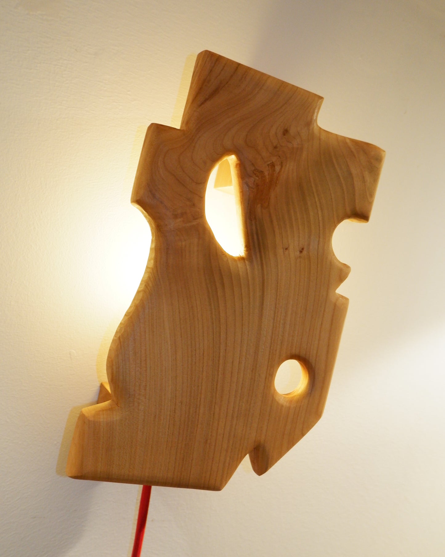 Cherry Offcut Wall Sconce