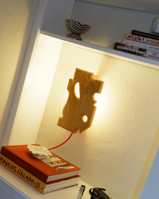 Cherry Offcut Wall Sconce